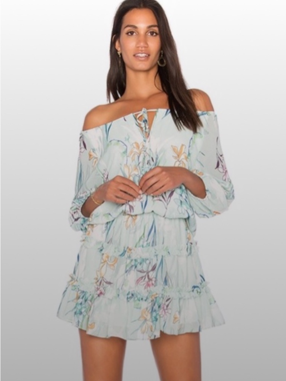 Yumi Kim French Riviera Floral Mini Dress M in Harbourside